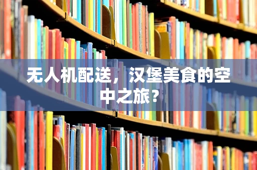 无人机配送，汉堡美食的空中之旅？