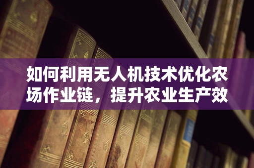 如何利用无人机技术优化农场作业链，提升农业生产效率？