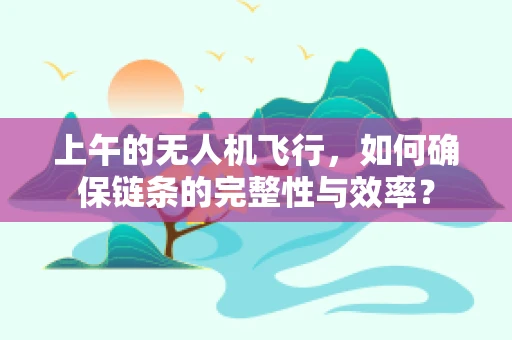 上午的无人机飞行，如何确保链条的完整性与效率？