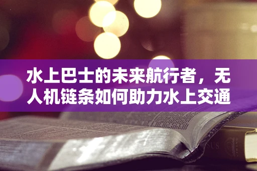 水上巴士的未来航行者，无人机链条如何助力水上交通革新？