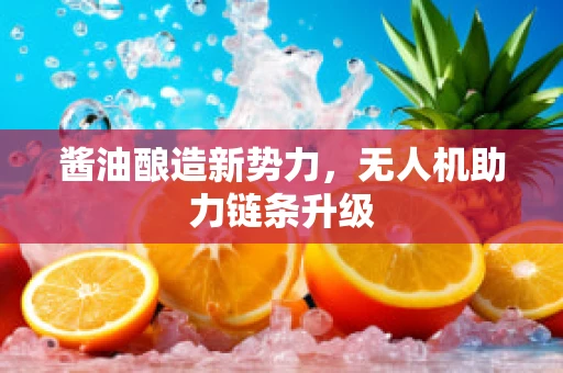 酱油酿造新势力，无人机助力链条升级